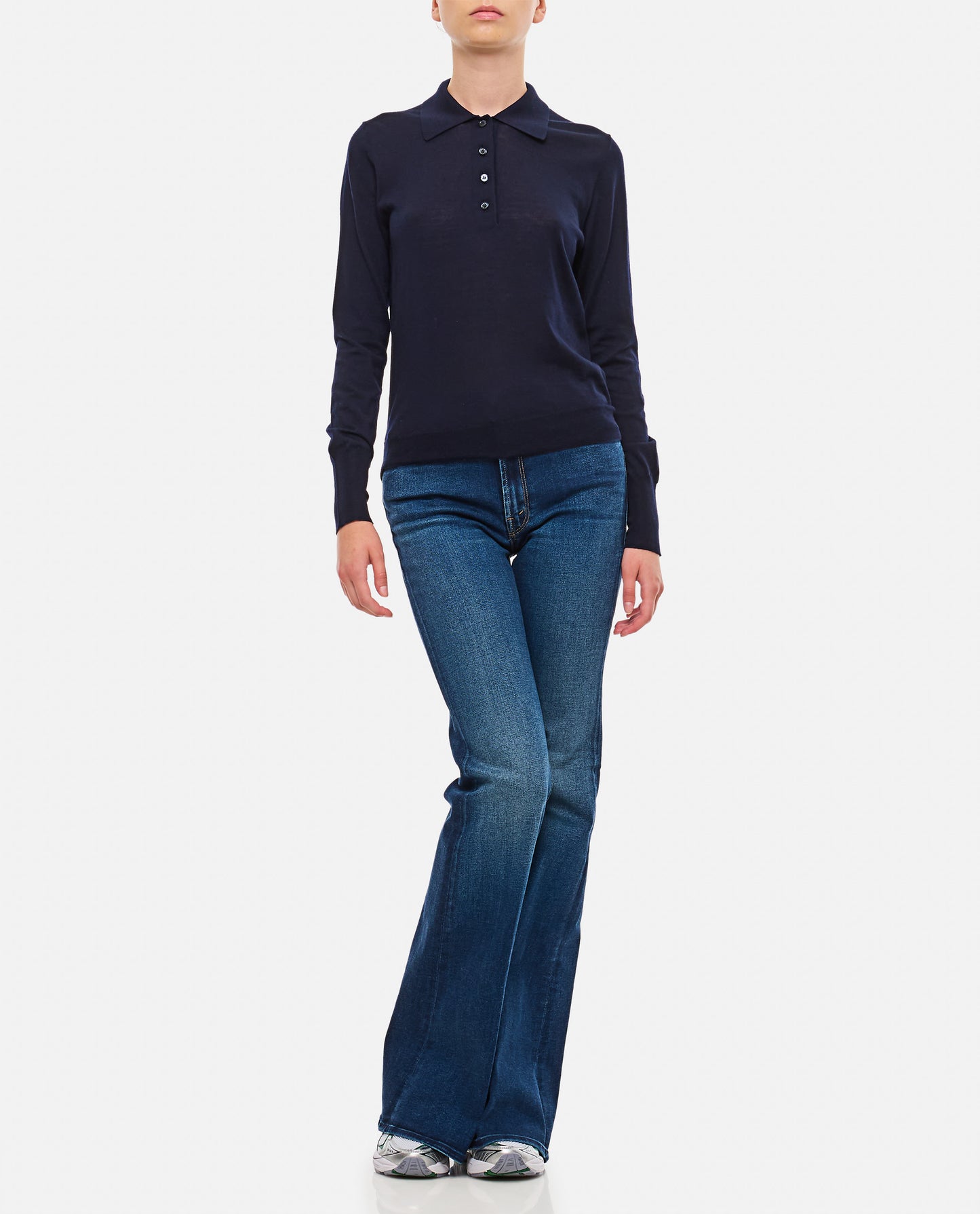 VIRGIN WOOL KNITTED POLO SHIRT