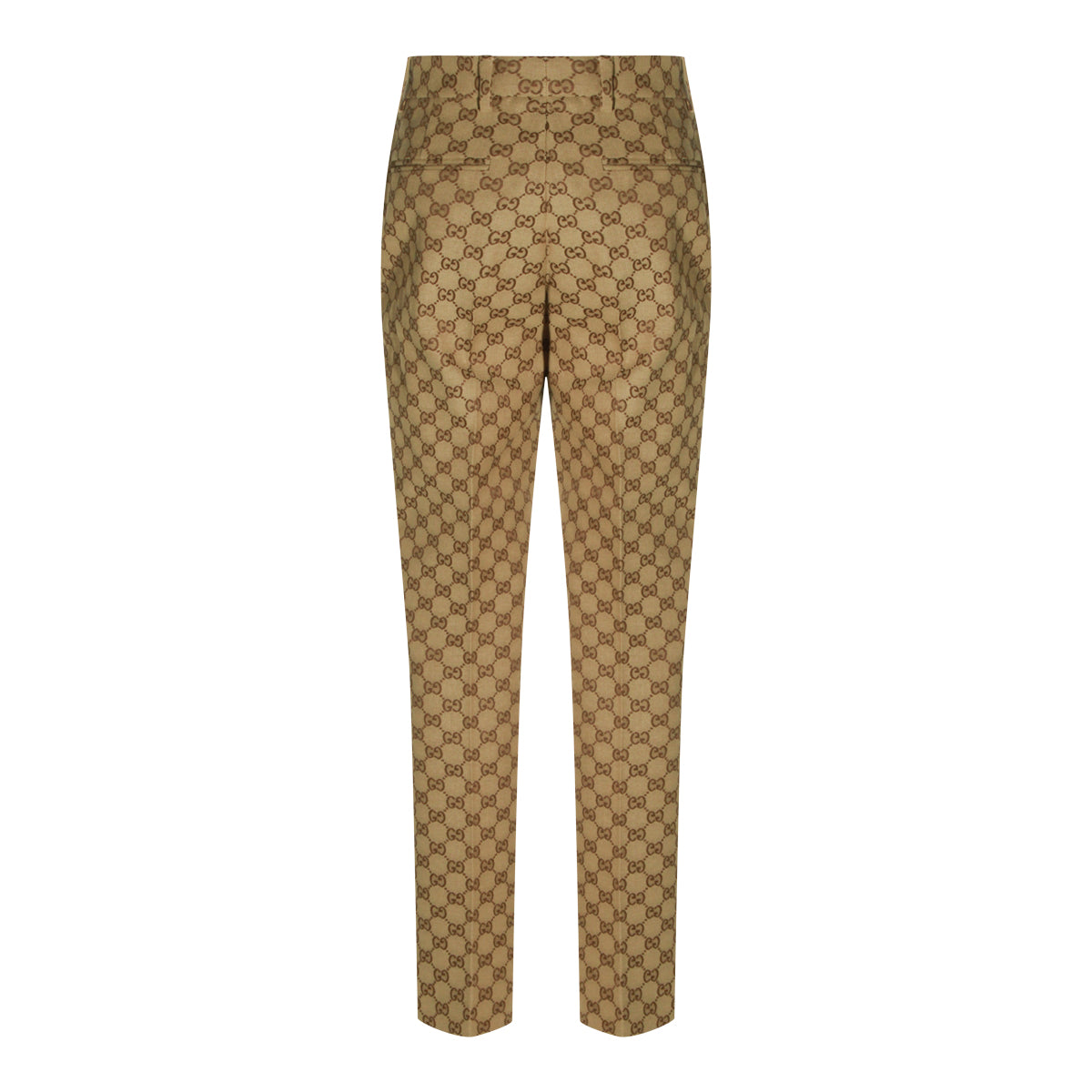 BEIGE EBONY COTTON BLEND PANTS