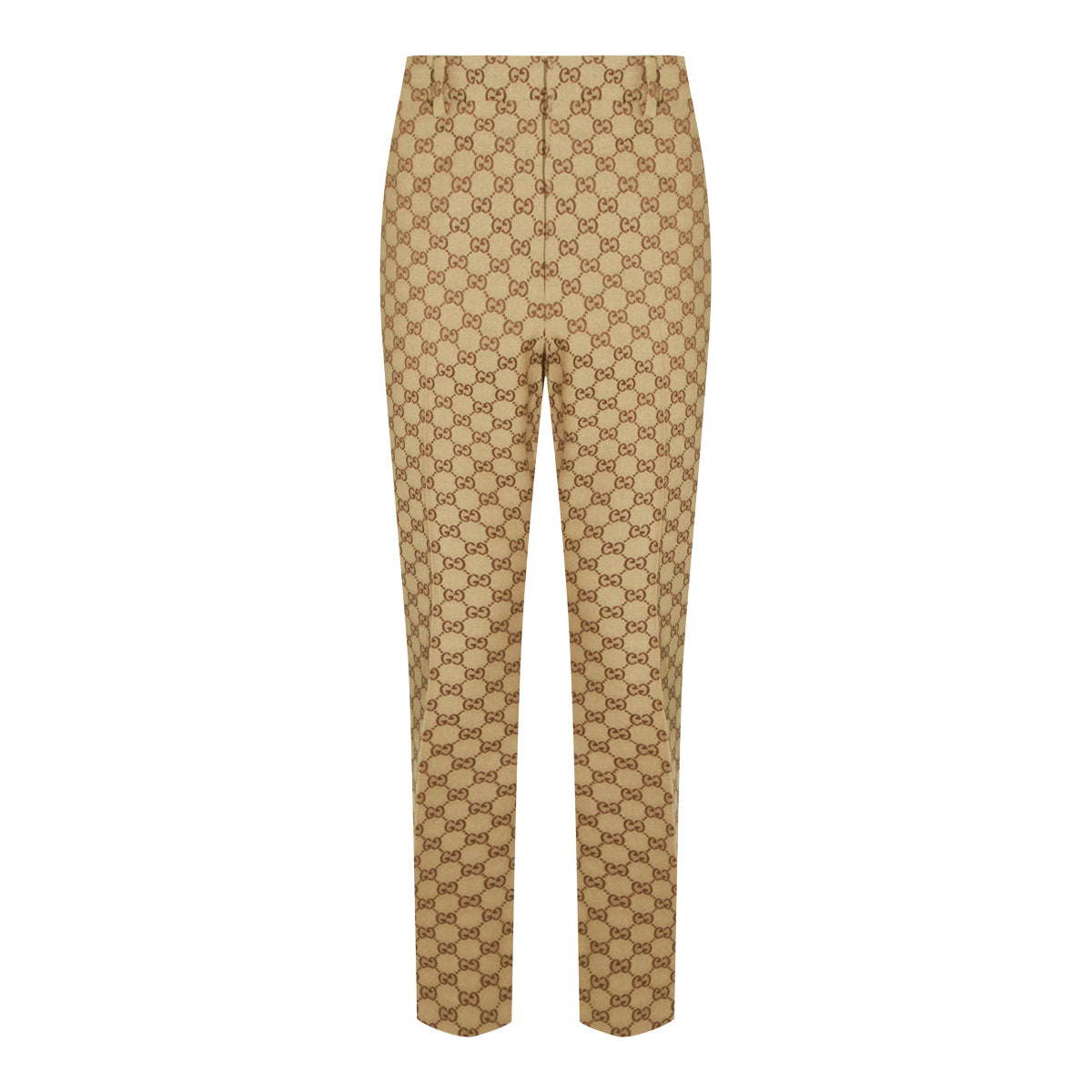 BEIGE EBONY COTTON BLEND PANTS