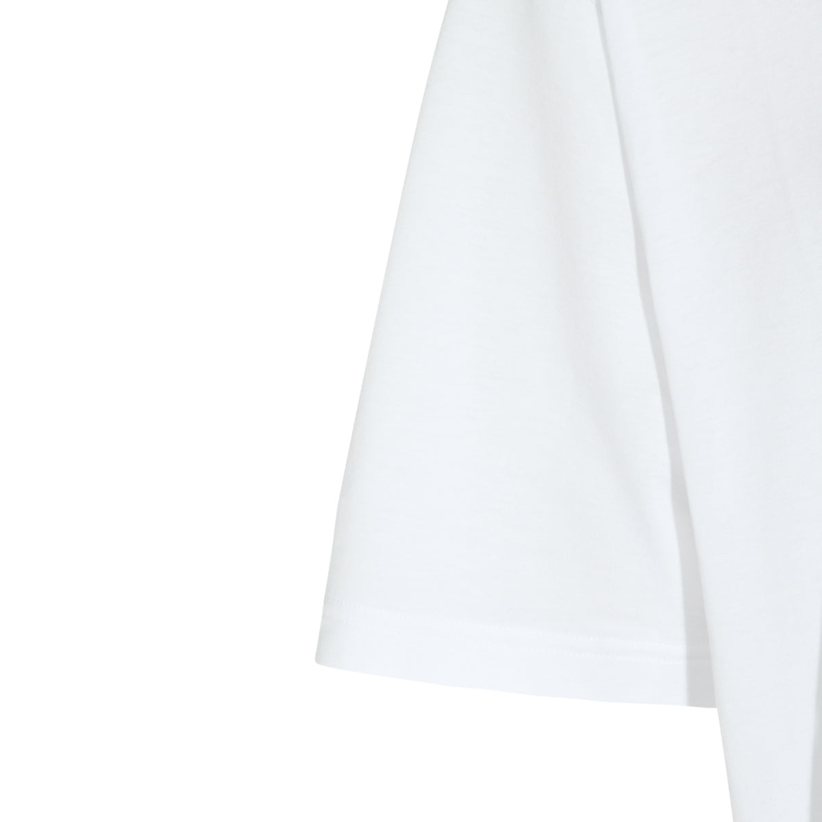 WHITE COTTON WEB RIBBON T-SHIRT