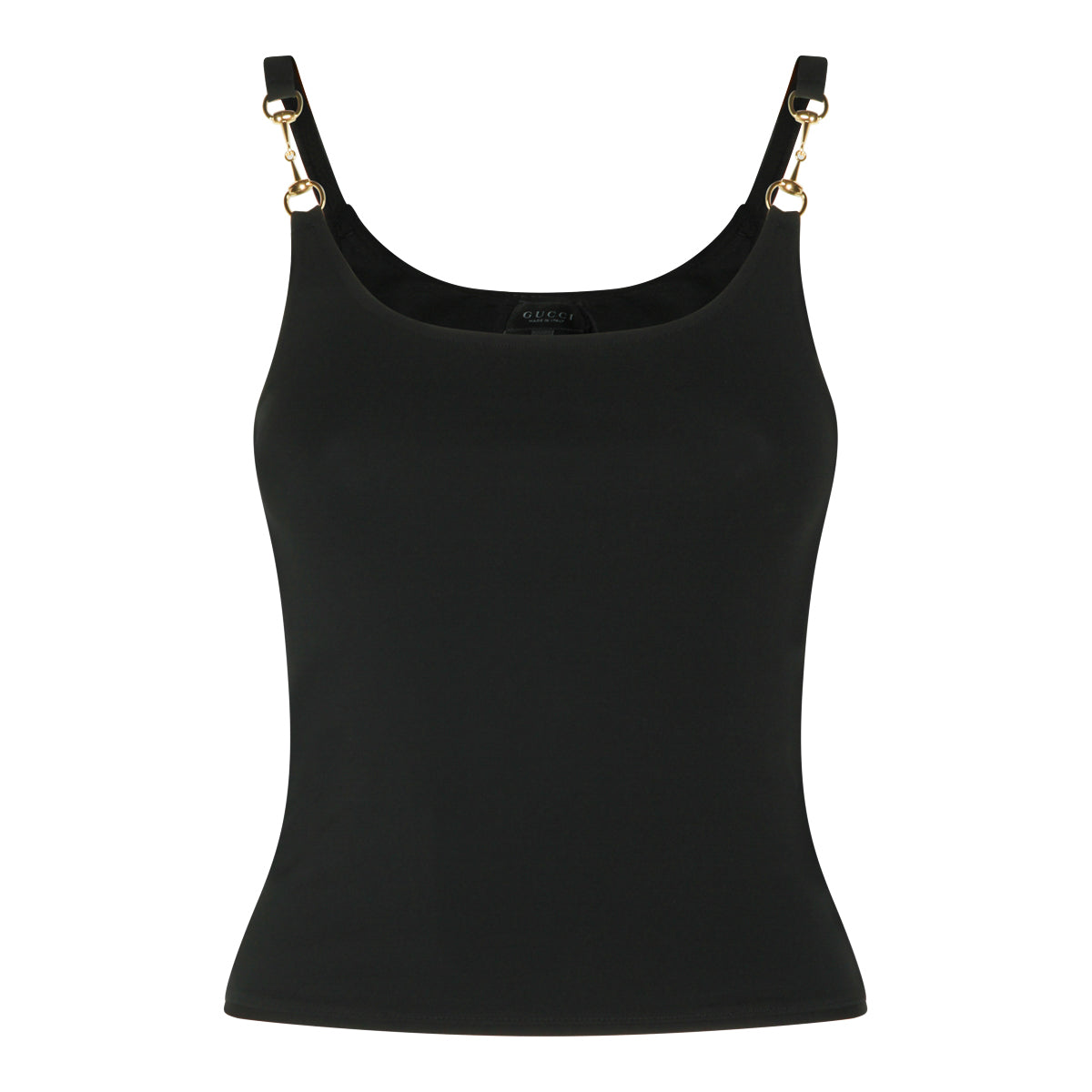 BLACK STRETCH HORSEBIT TOP
