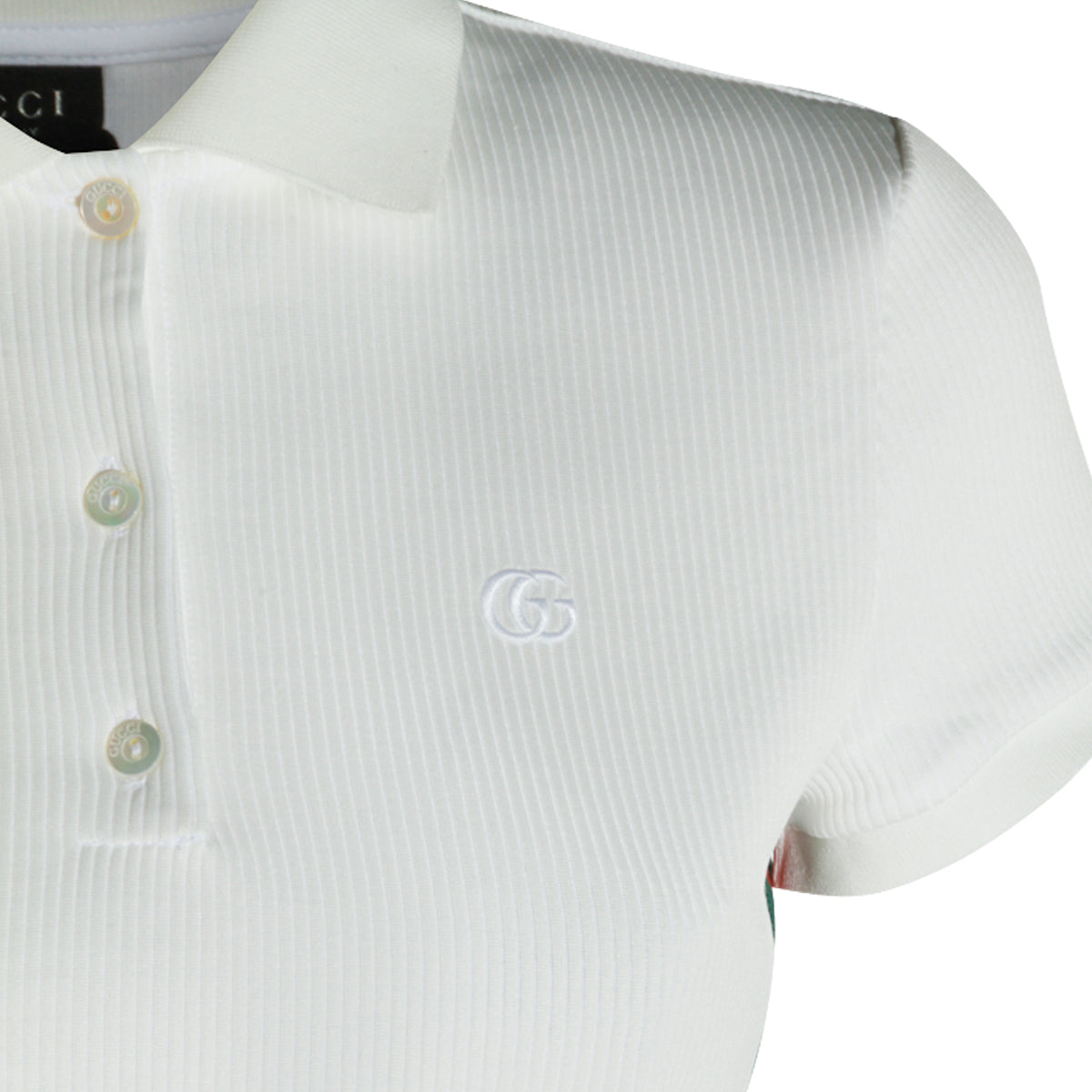 WHITE COTTON POLO SHIRT