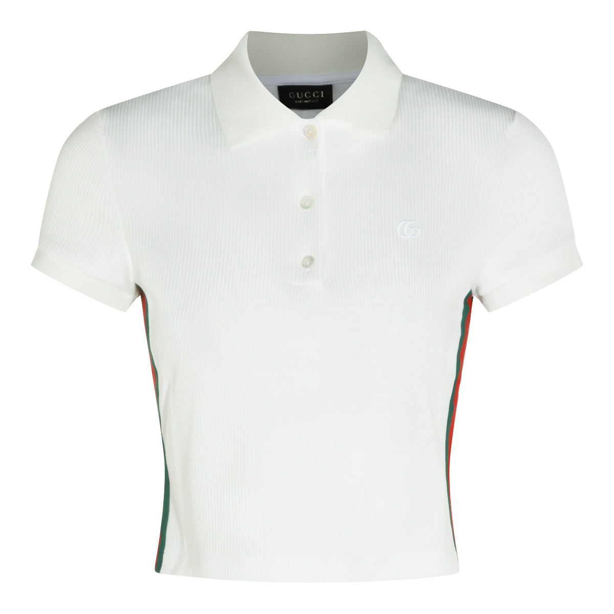 WHITE COTTON POLO SHIRT