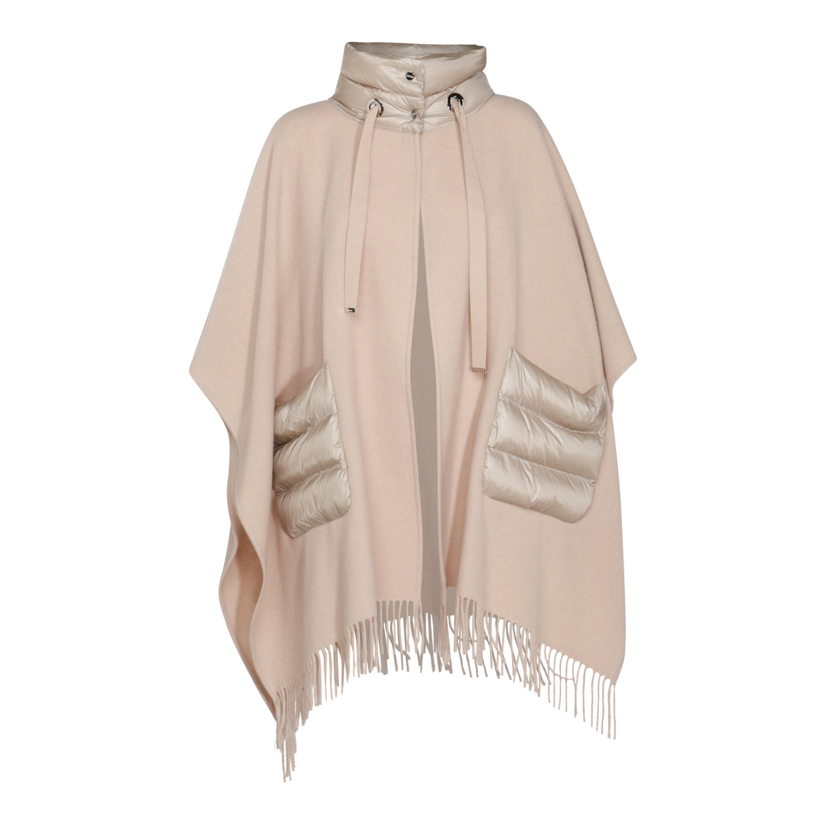 BEIGE WOOL WARMY CAPE