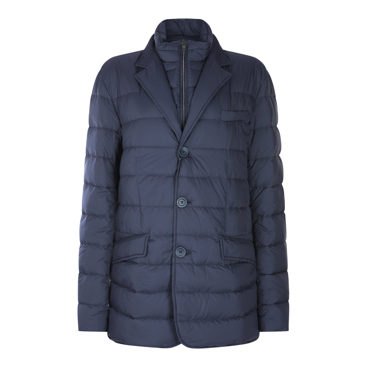 DARK BLUE DOWN JACKET