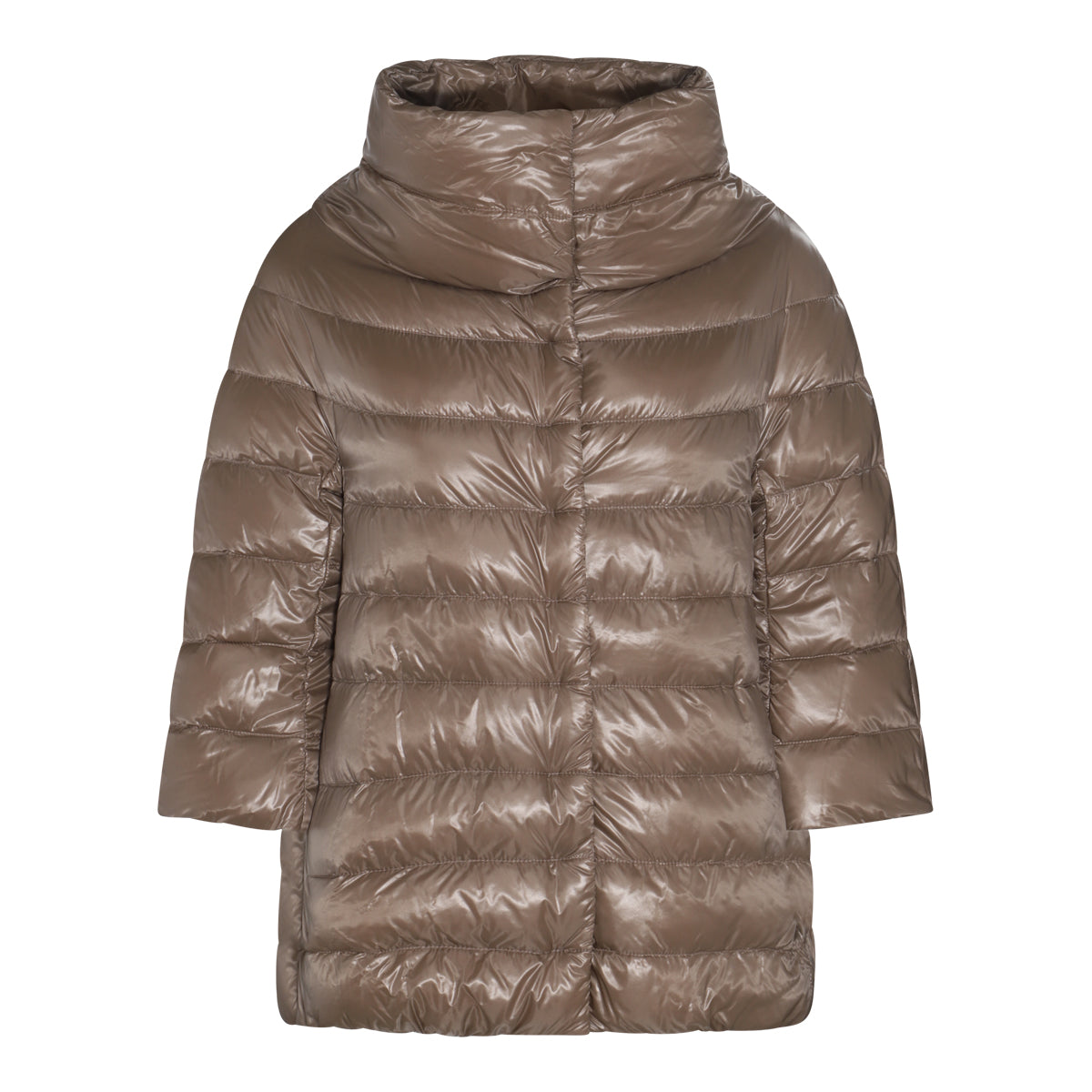 BEIGE AMINTA PUFFED DOWN JACKET