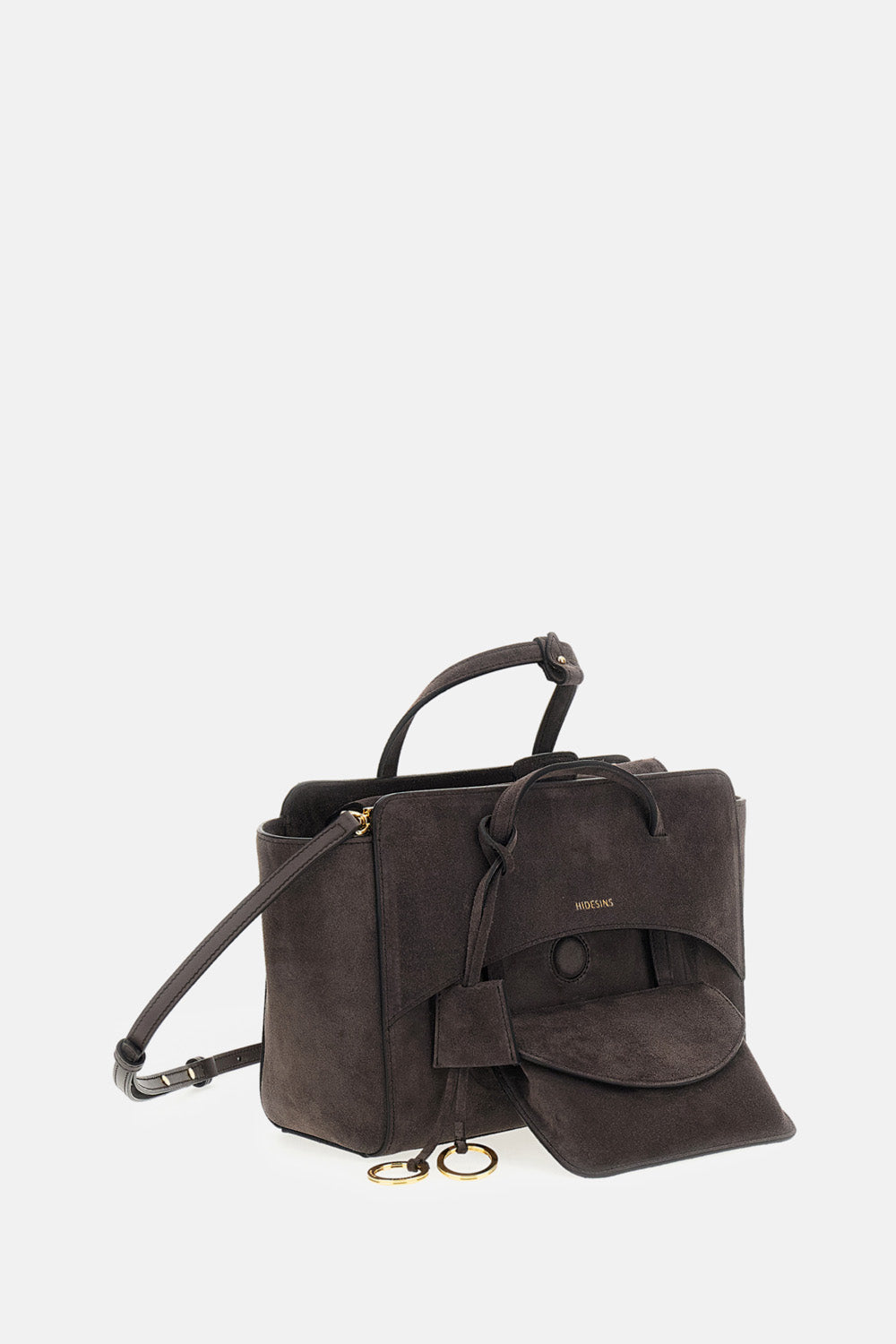 FLAP M CROSSBODY SUEDE BAG