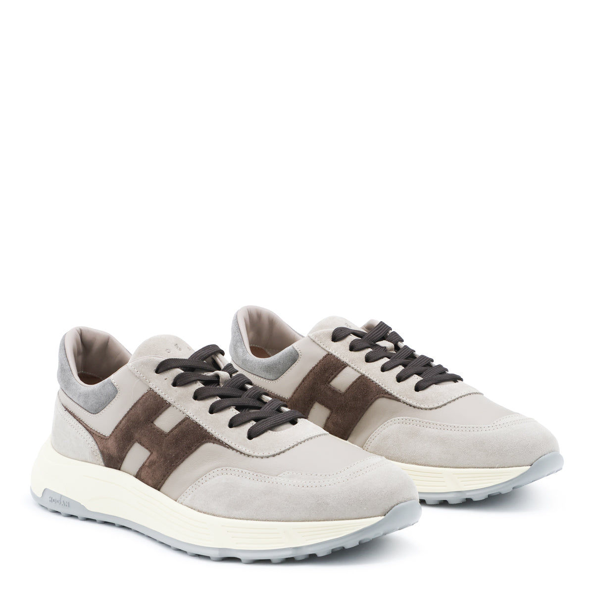 GREY AND SAND SUEDE HYPERLIGHT SNEAKERS