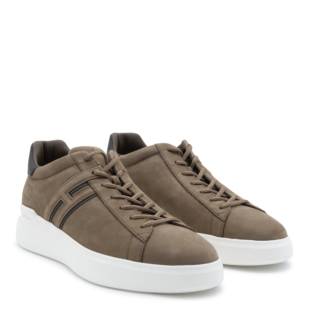 BROWN LEATHER SNEAKERS