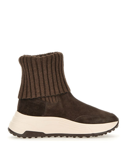 H669 CHELSEA BOOTS WITH RIBBED KNIT SHAFT