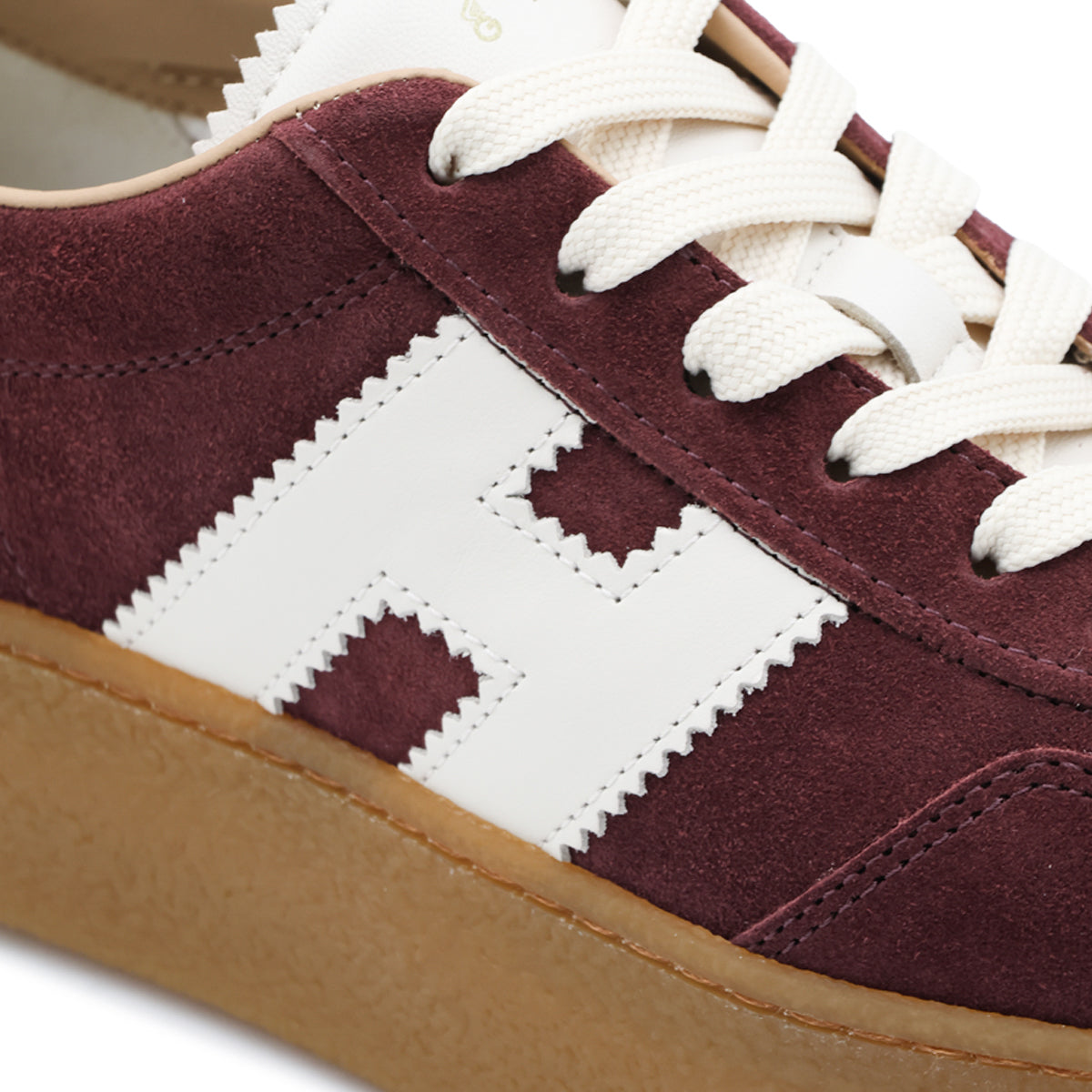 BURGUNDY SUEDE COOL PLATFORM SNEAKERS