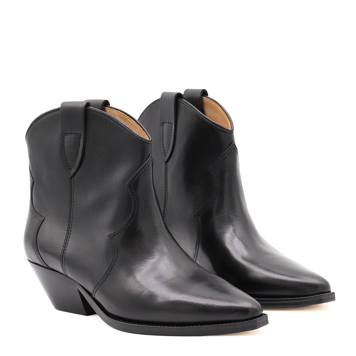 BLACK LEATHER BOOTS