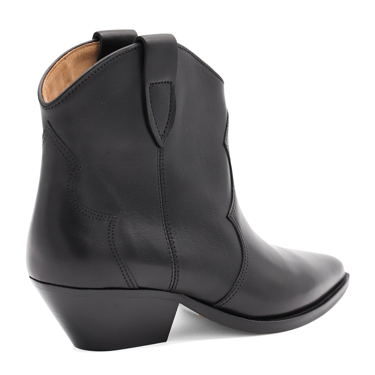 BLACK LEATHER BOOTS