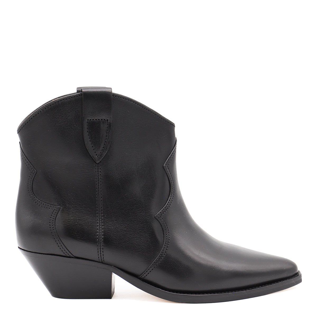 BLACK LEATHER BOOTS