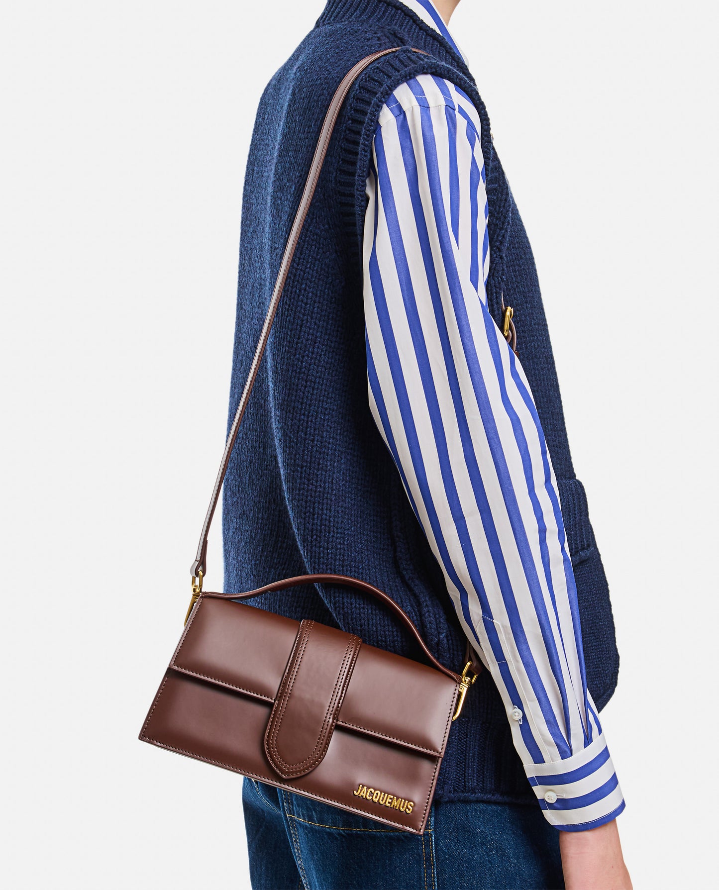LE GRAND BAMBINO LEATHER SHOULDER BAG