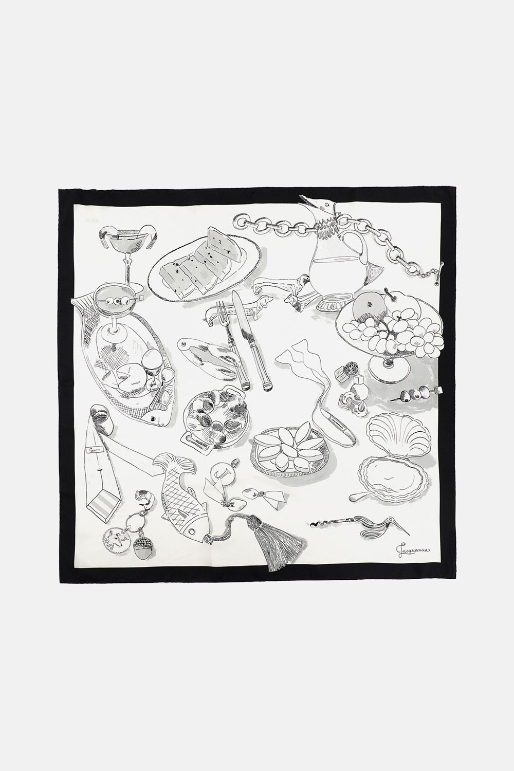 SILK SCARF LE GRAND FOULARD COCKTAIL