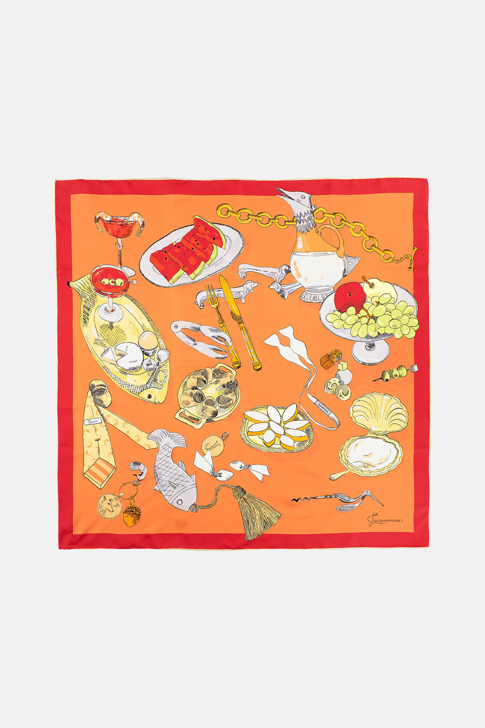 SILK SCARF LE GRAND FOULARD COCKTAIL