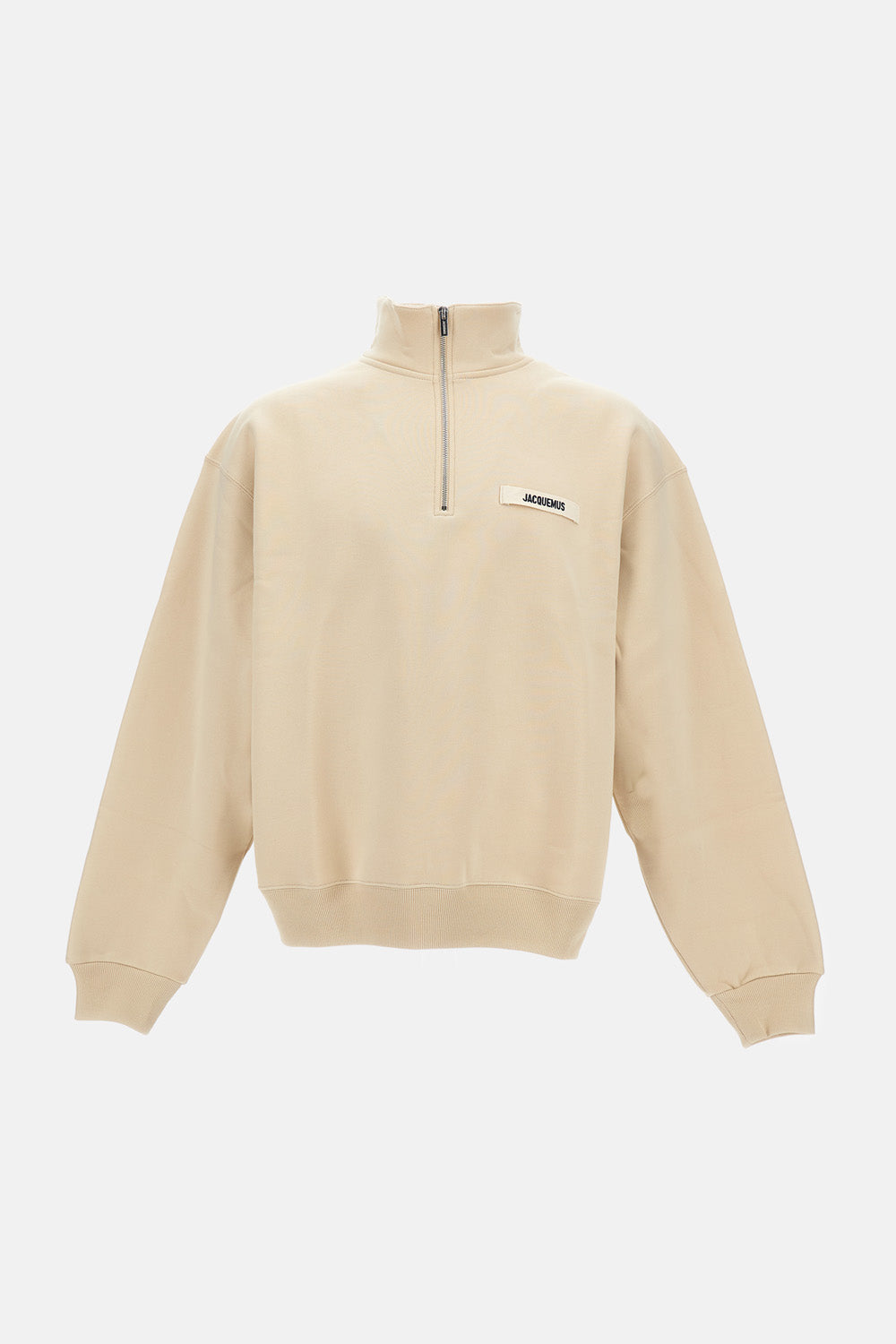 GROS GRAIN SWEATSHIRT WITH ZIP