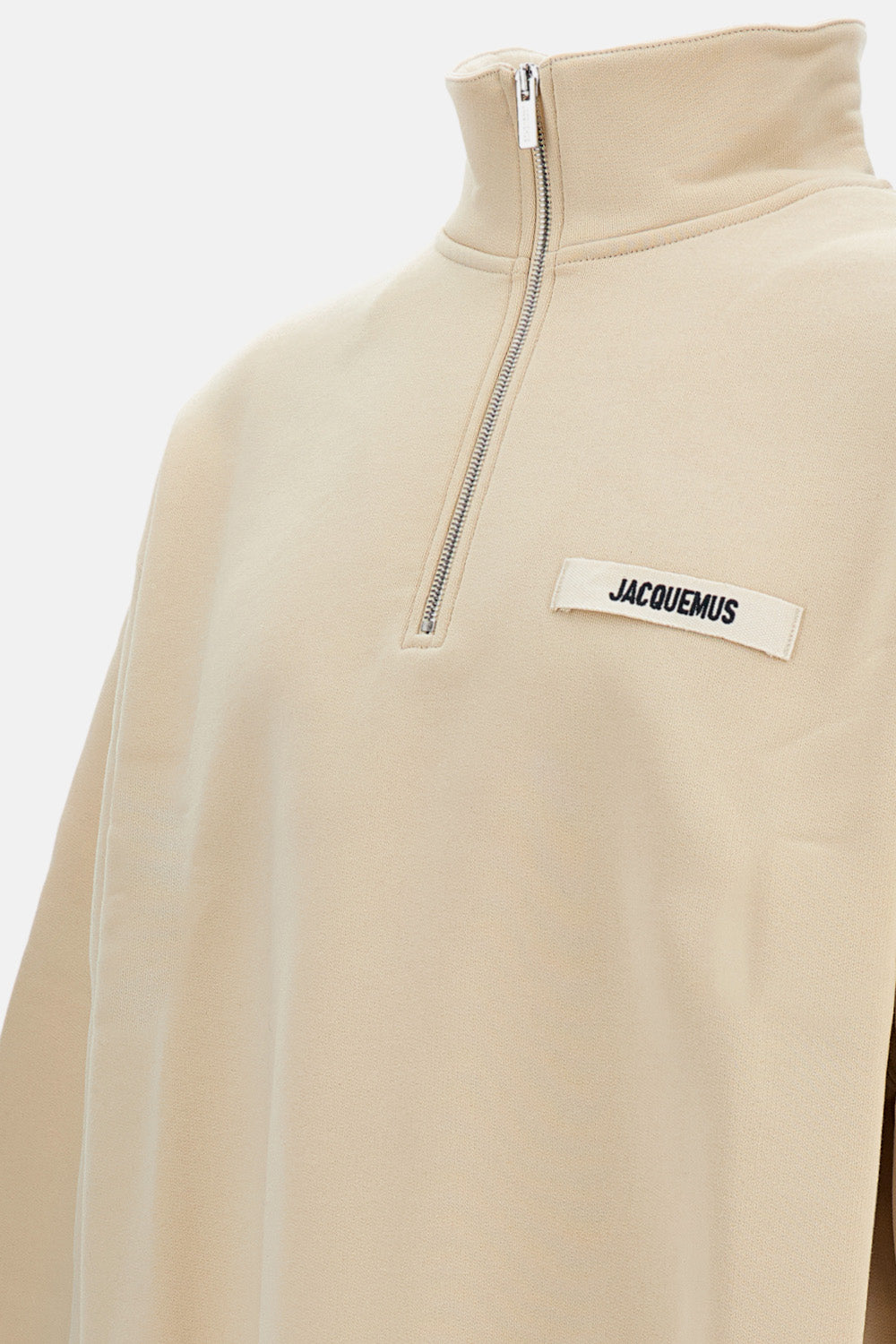 GROS GRAIN SWEATSHIRT WITH ZIP