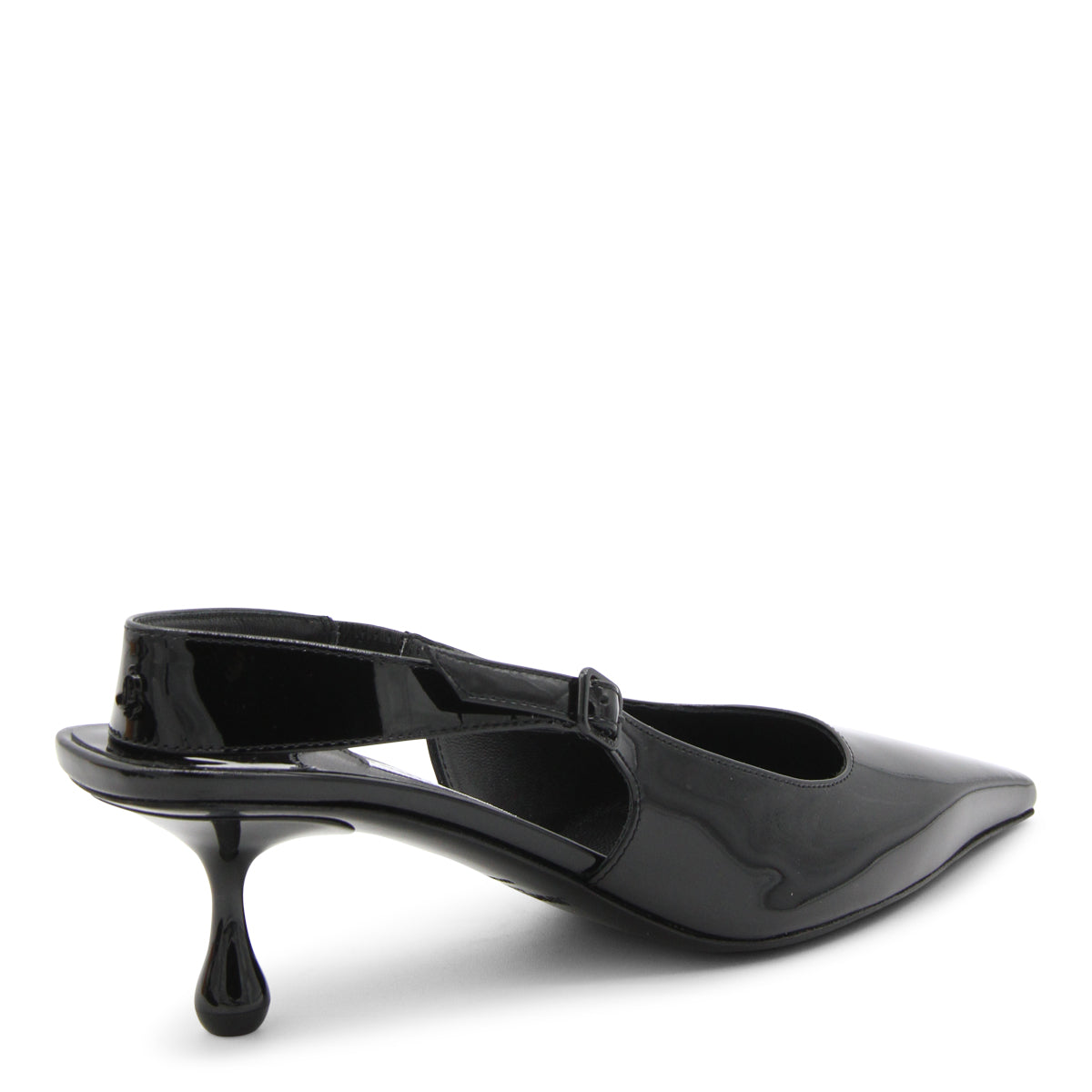 BLACK LEATHER LUCID PUMPS
