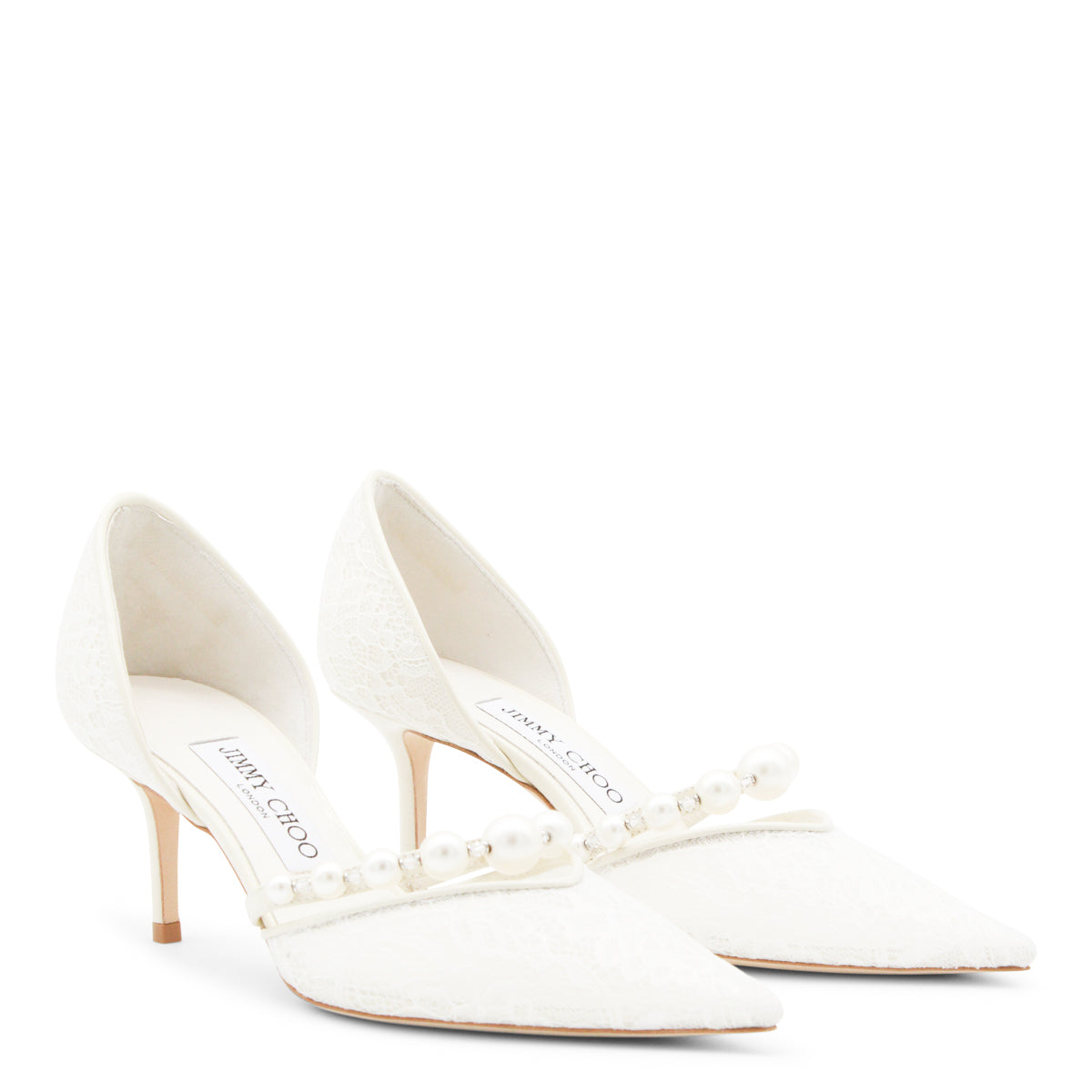 IVORY LEATHER AURELIE PUMPS