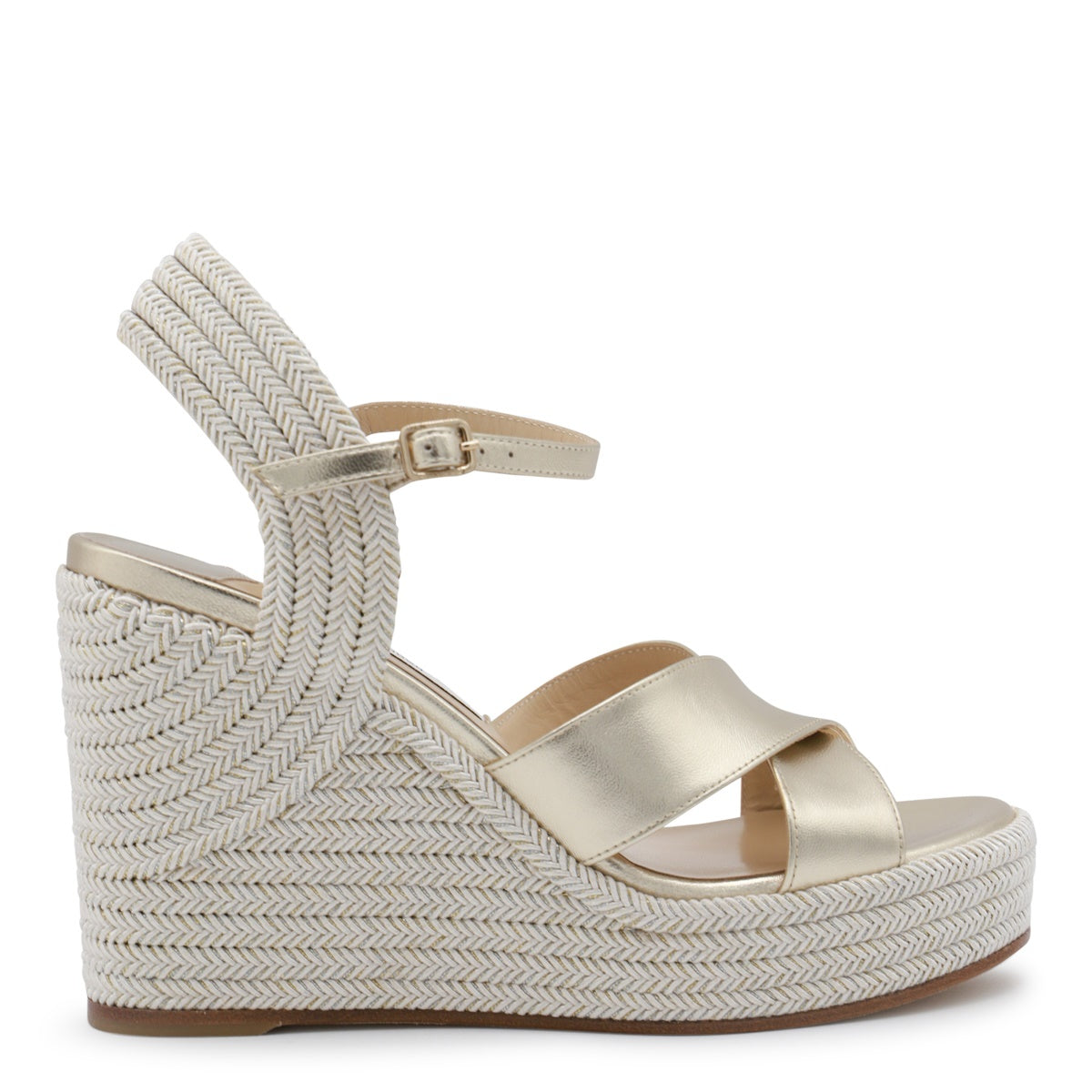 CHAMPAGNE LEATHER ESPADRILLAS