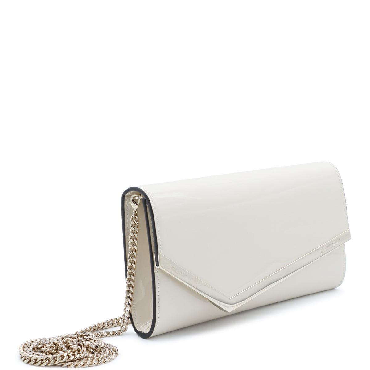 LATTE AND LIGHT GOLD LEATHER EMMIE CLUTCH