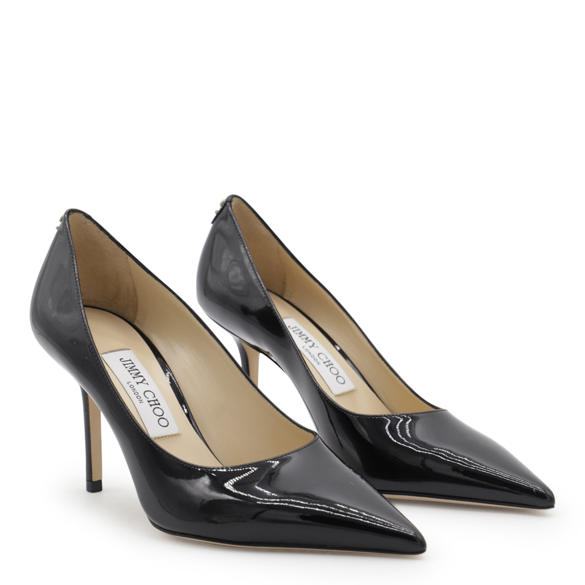 BLACK LEATHER PUMPS