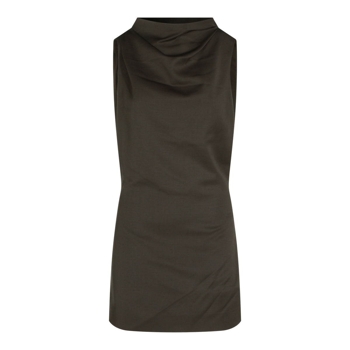 CLOVE VIRGIN WOOL ASTOR DRESS