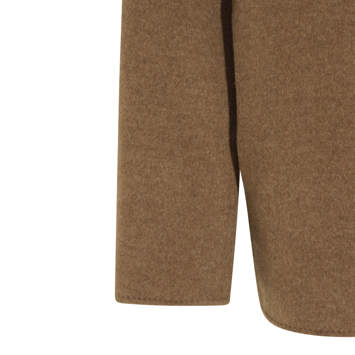 BROWN WOOL CASUAL JACKET