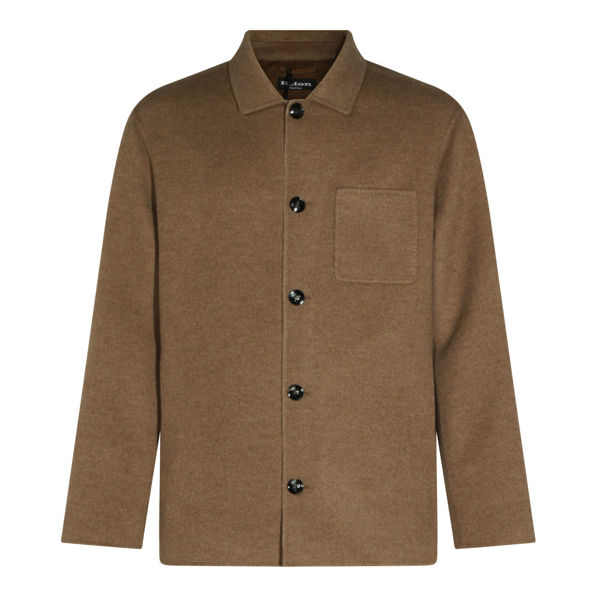 BROWN WOOL CASUAL JACKET