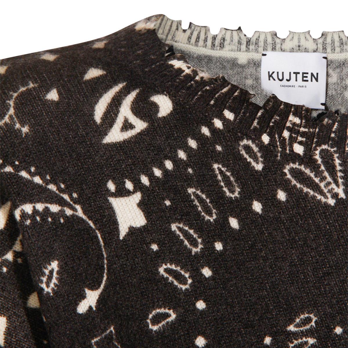 BLACK WOOL KNITWEAR