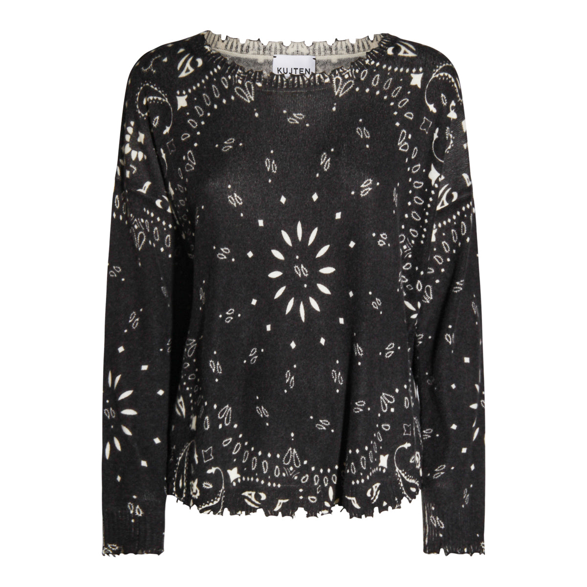 BLACK WOOL KNITWEAR