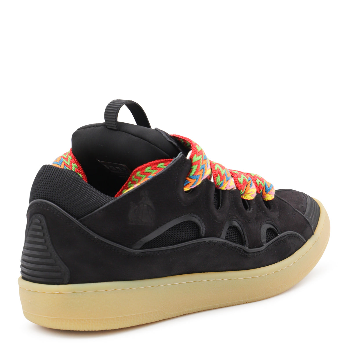 BLACK SUEDE CURB SNEAKERS