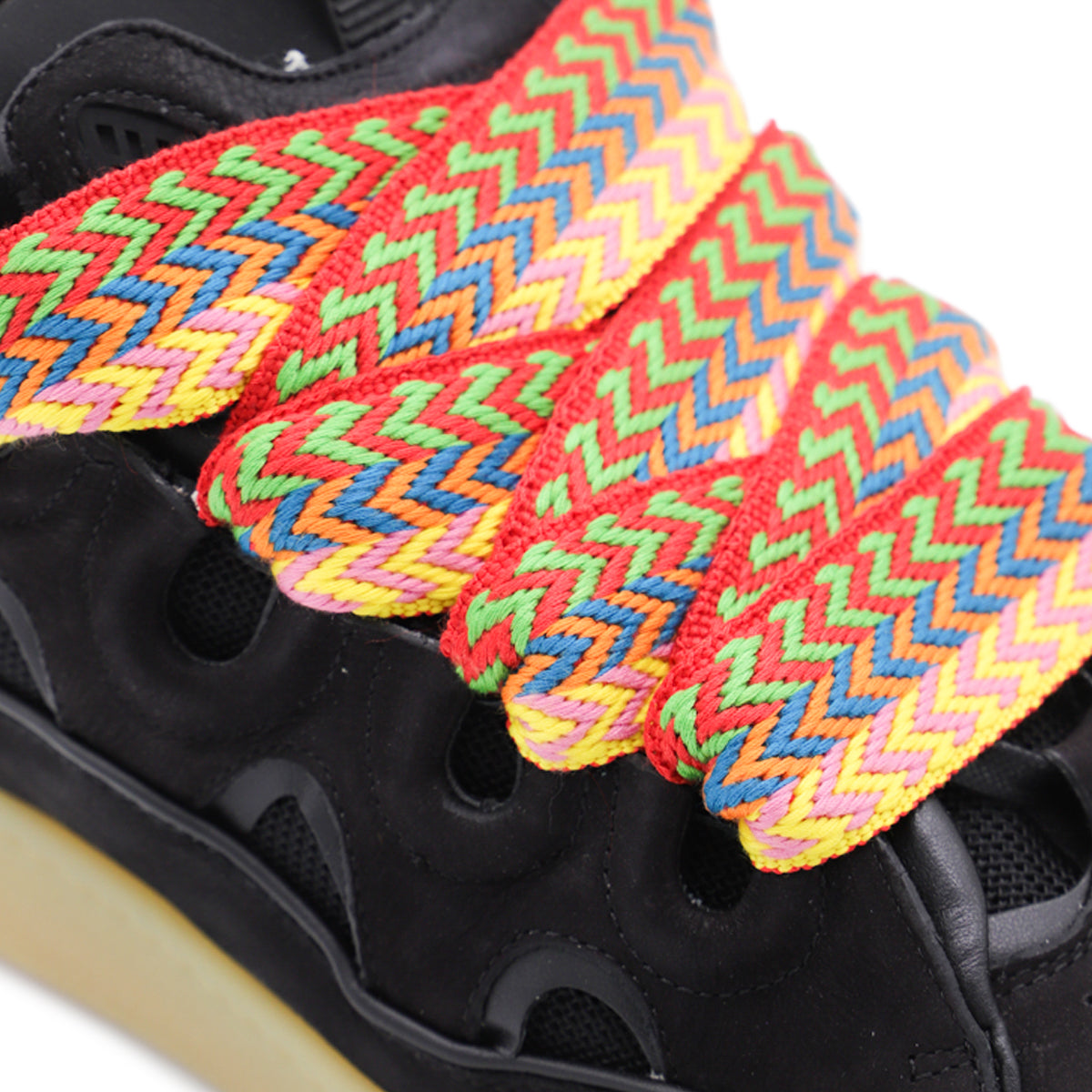 BLACK SUEDE CURB SNEAKERS