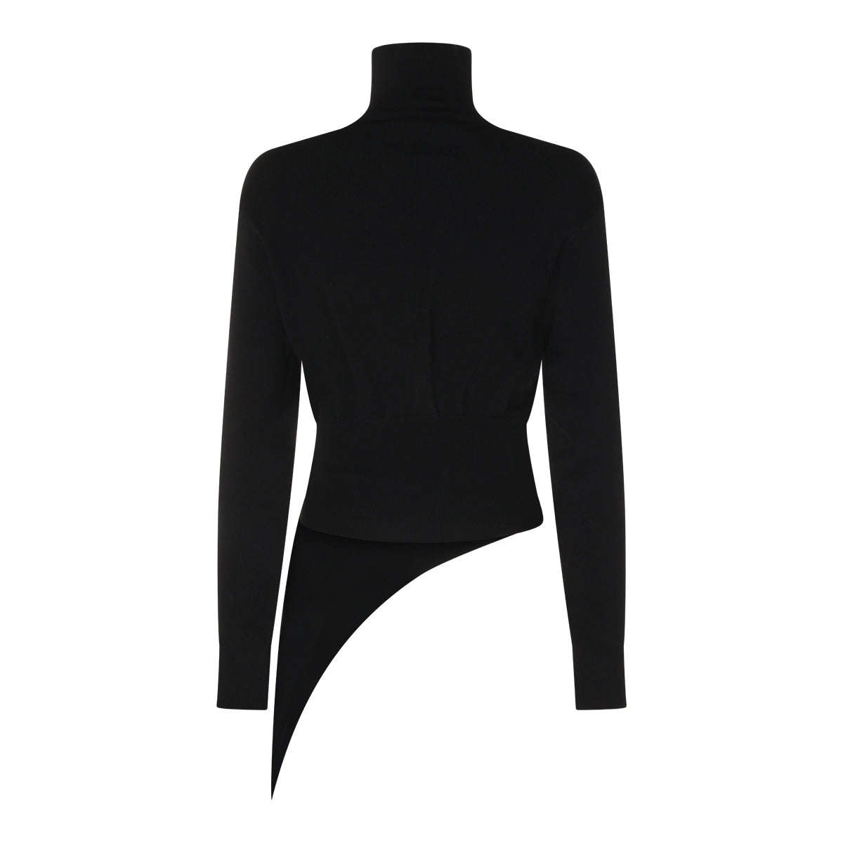 BLACK WOOL KNITWEAR