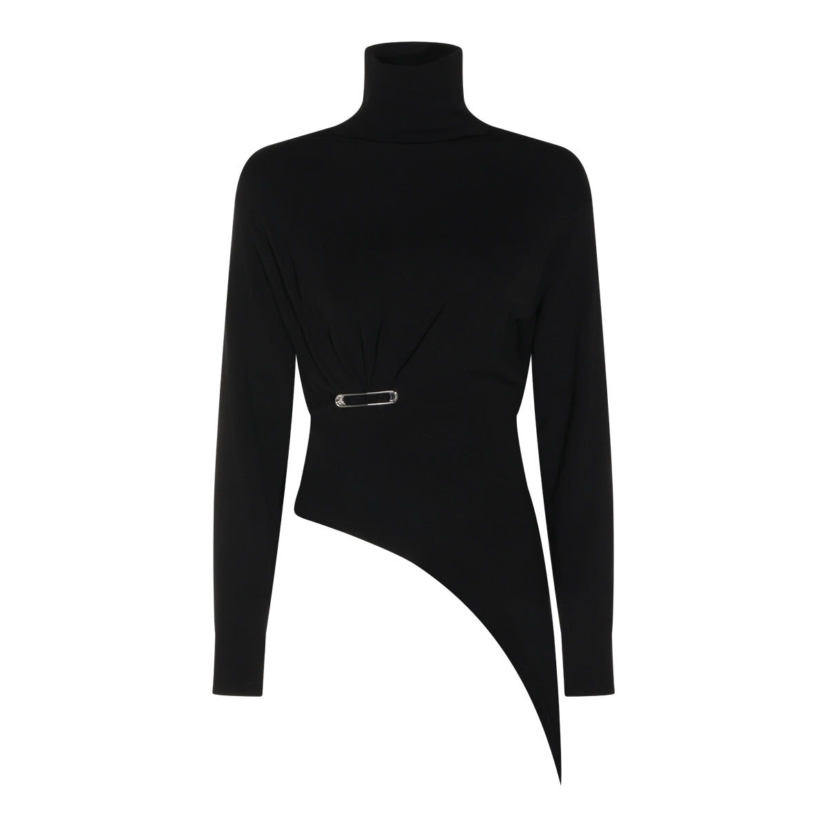 BLACK WOOL KNITWEAR