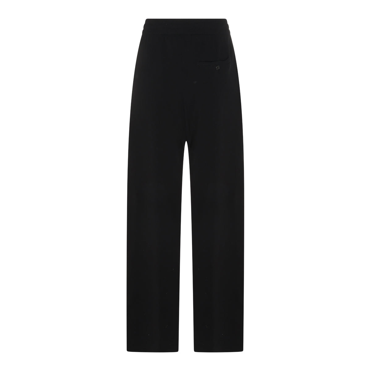 BLACK VIRGIN WOOL AND CASHMERE BLEND PANTS