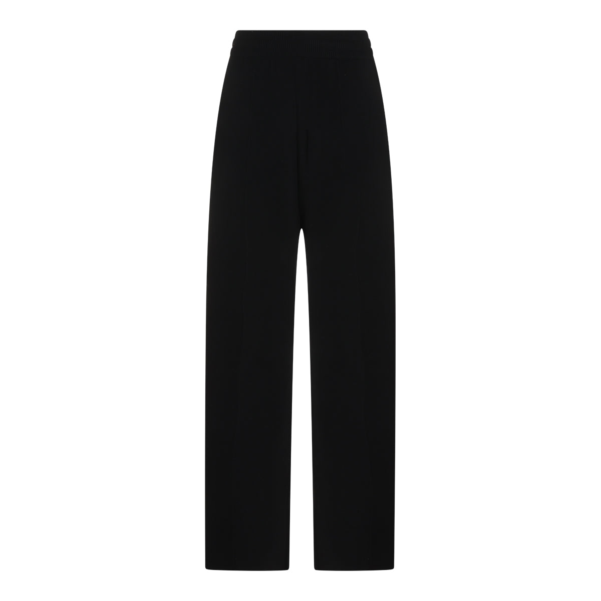 BLACK VIRGIN WOOL AND CASHMERE BLEND PANTS
