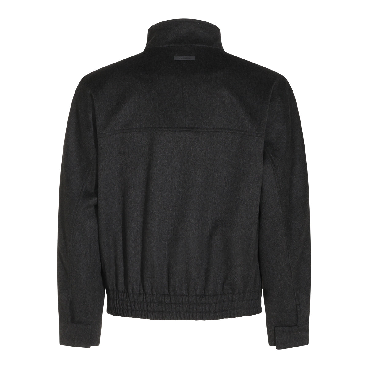 BLACK WOOL CASUAL JACKET