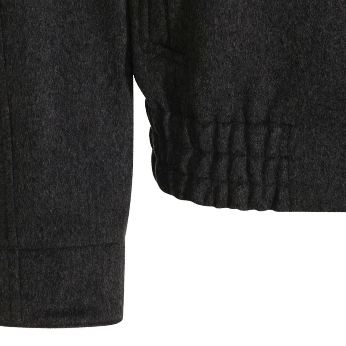BLACK WOOL CASUAL JACKET