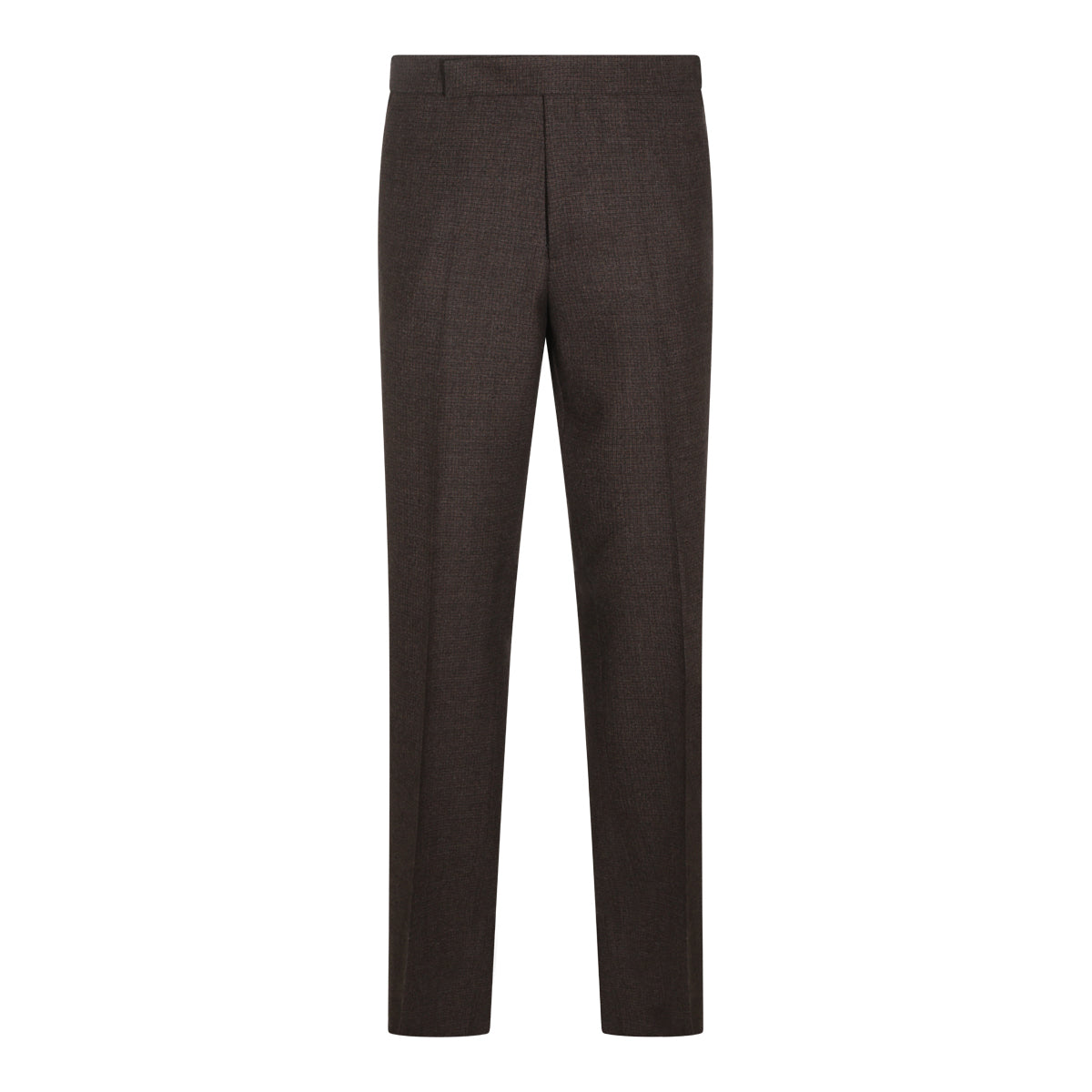 DARK BROWN VIRGIN WOOL PANTS