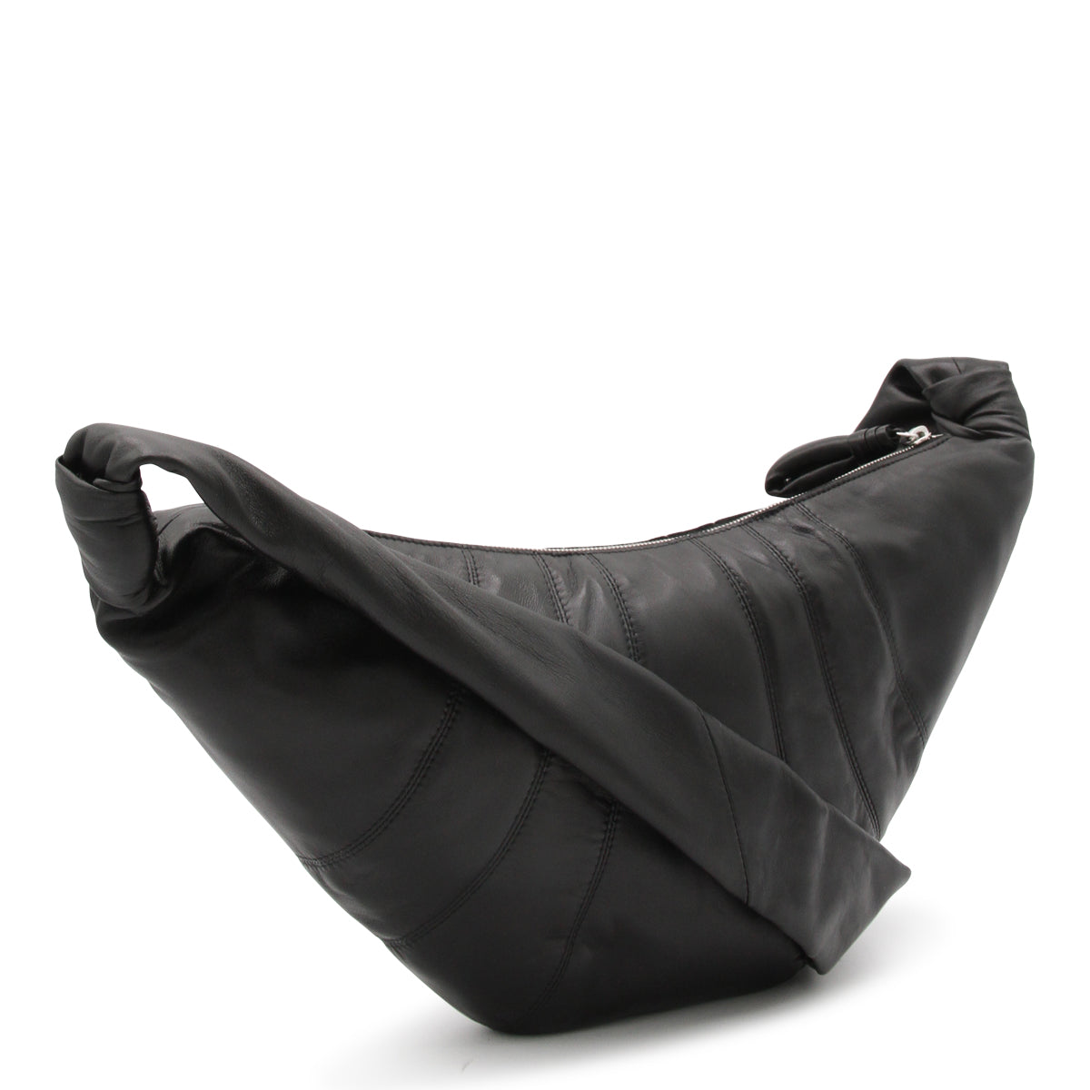 BLACK CROISSANT SHOULDER BAG
