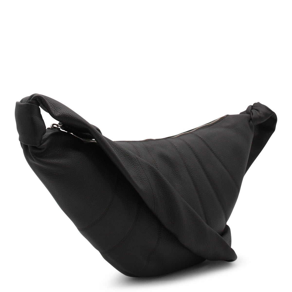 DARK CHOCOLATE CROISSANT SHOULDER BAG