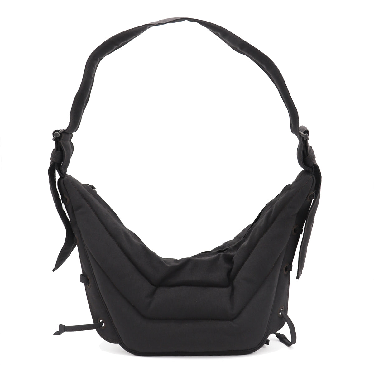 DARK BROWN SMALL SOFT GAME SHOULDER BAG