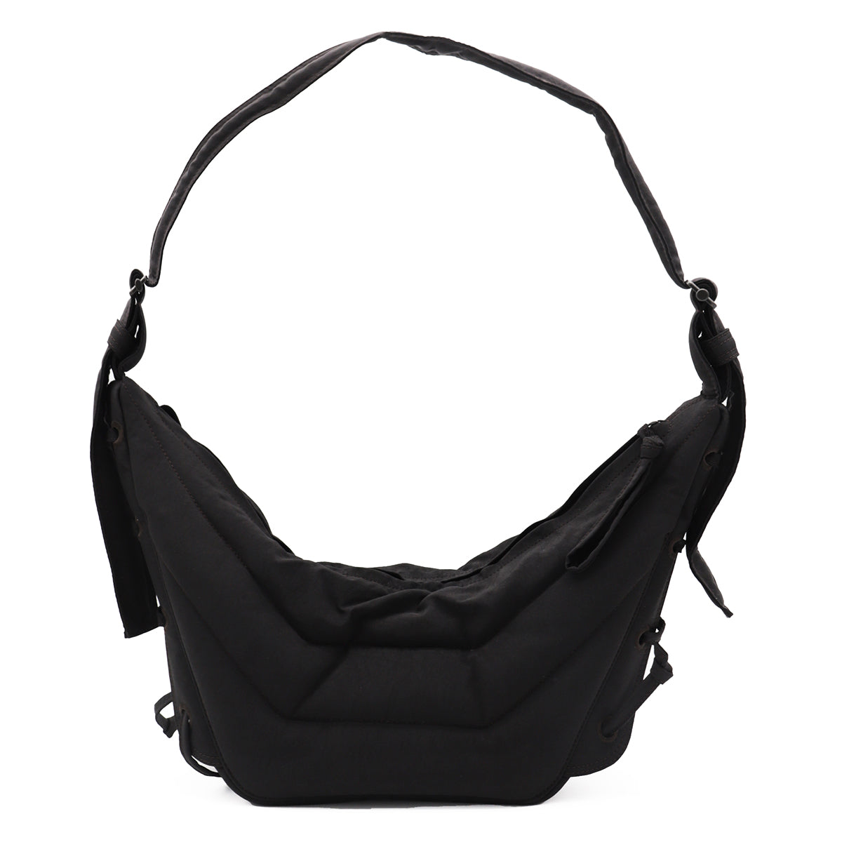 DARK BROWN SMALL SOFT GAME SHOULDER BAG