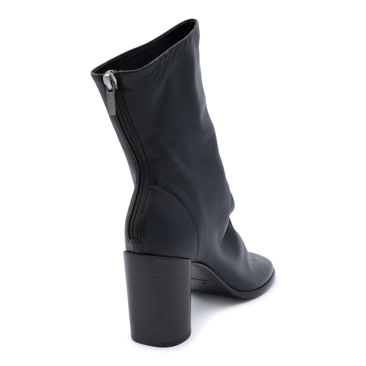 DARK BROWN LEATHER BOOTS