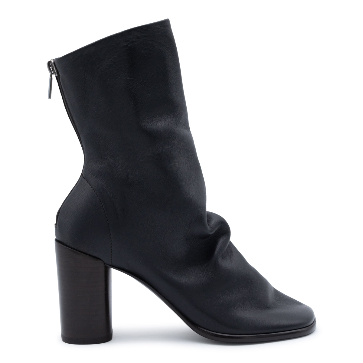 DARK BROWN LEATHER BOOTS