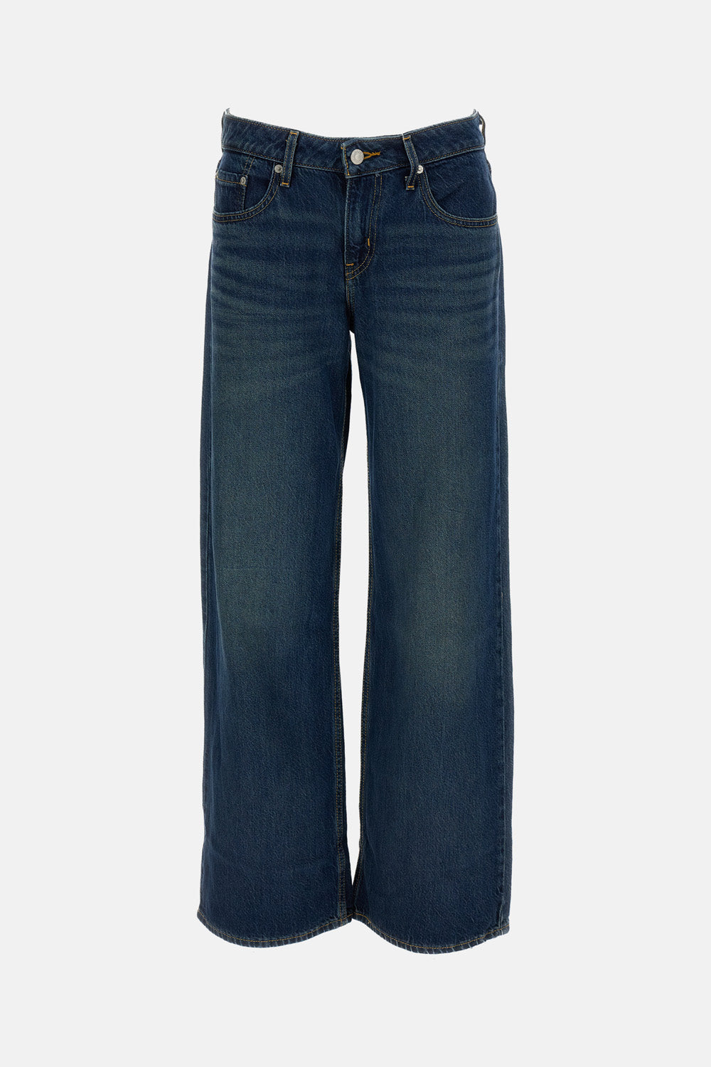 JEANS LOW LOOSE MED INDIGO WORN IN