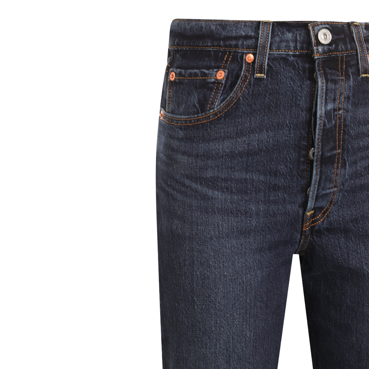 DARK BLUE RIBCAGE DENIM JEANS